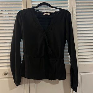 Women Abercrombie & Fitch black shirt long sleeves size S